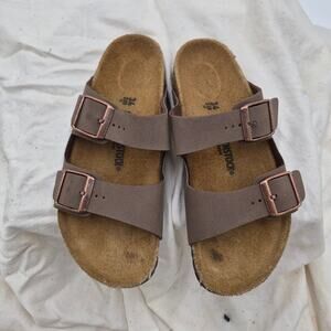 Birkenstock Arizona Birko-flor Mocha Girls size 34 US size 3-3.5